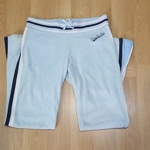 Triple five soul blue fuzzy pants size medium